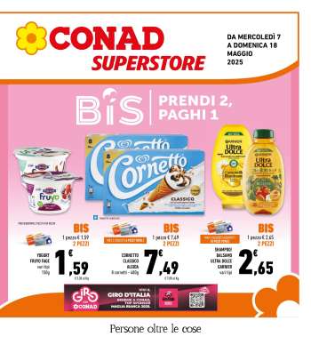 Volantino Conad Superstore - 7/5/2025 - 18/5/2025.