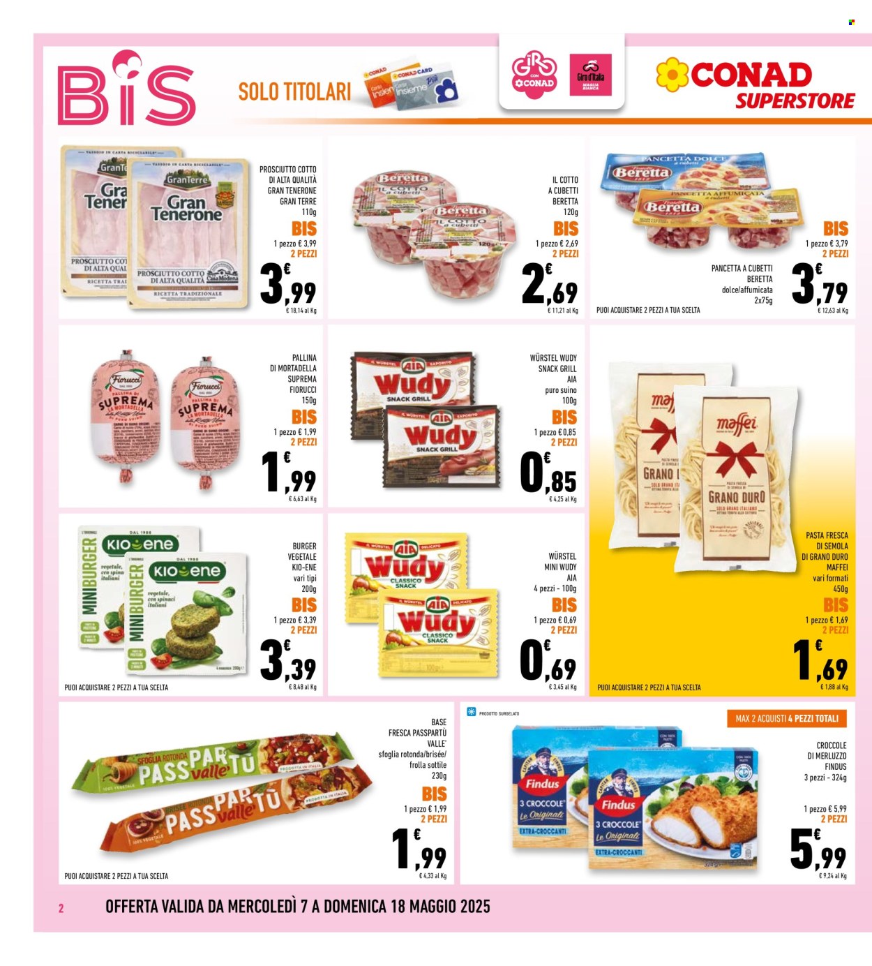 Volantino Conad Superstore - 7/5/2025 - 18/5/2025. Pagina 1