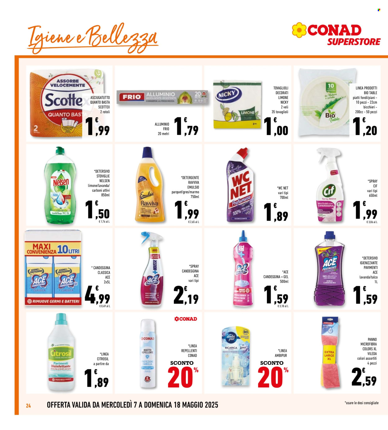 Volantino Conad Superstore - 7/5/2025 - 18/5/2025. Pagina 1