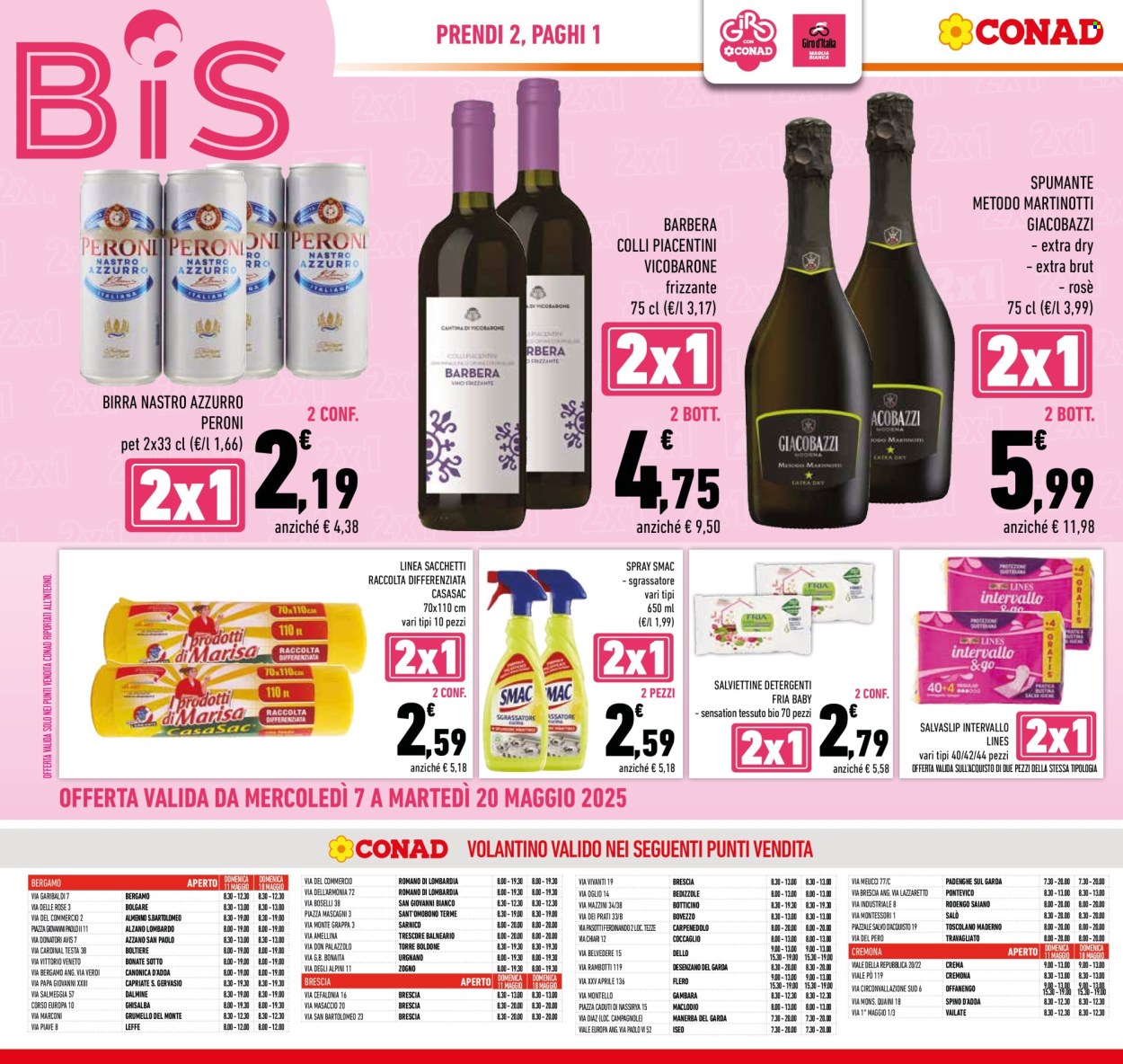 Volantino Conad - 7/5/2025 - 20/5/2025. Pagina 1