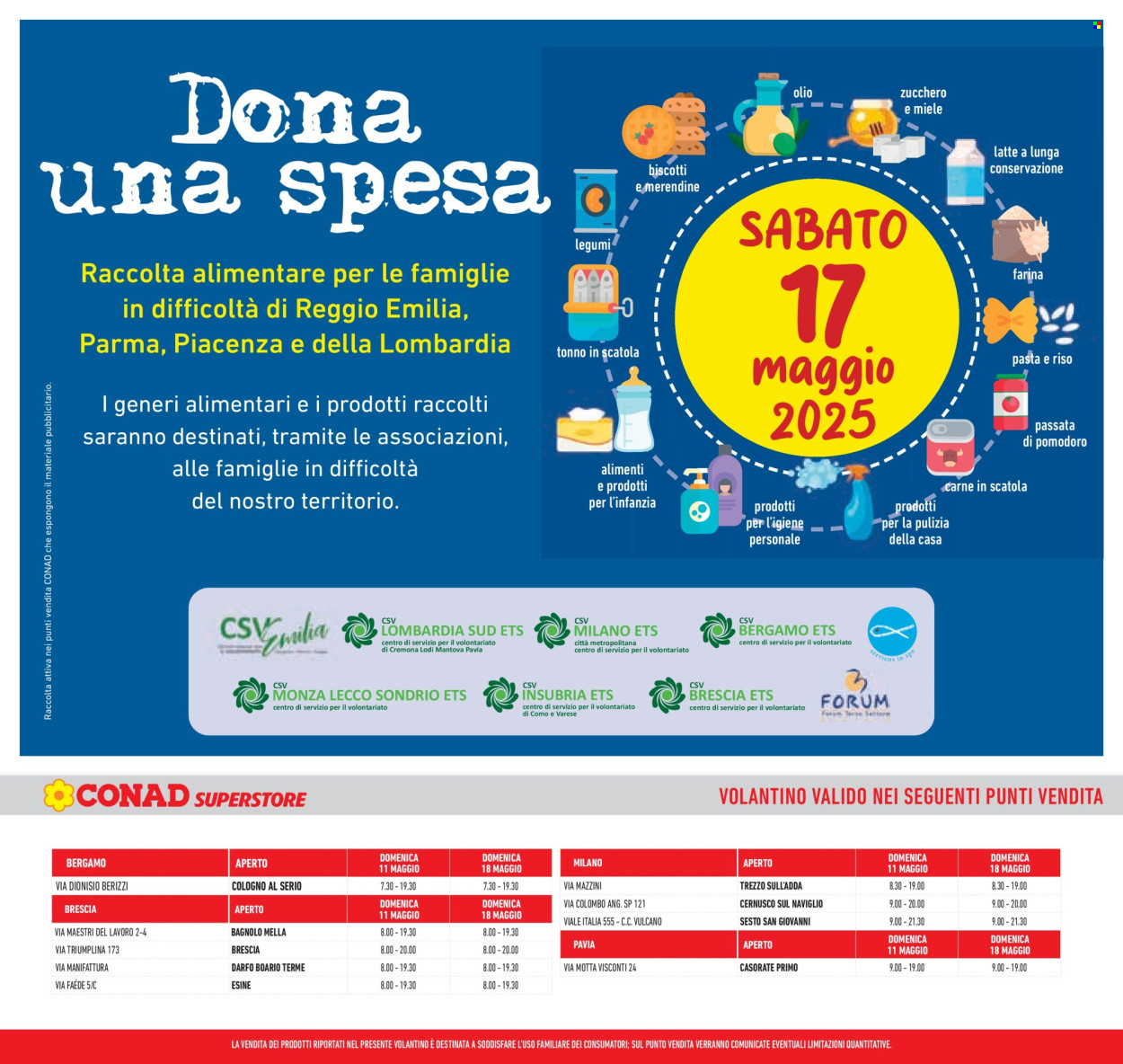 Volantino Conad Superstore - 7/5/2025 - 20/5/2025. Pagina 1