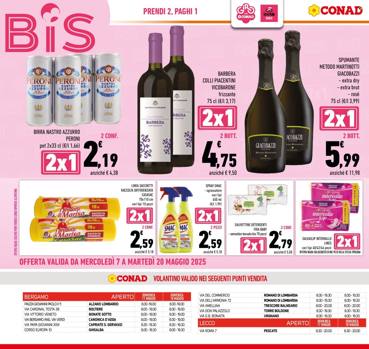 Volantino Conad - 7/5/2025 - 20/5/2025. Pagina 1