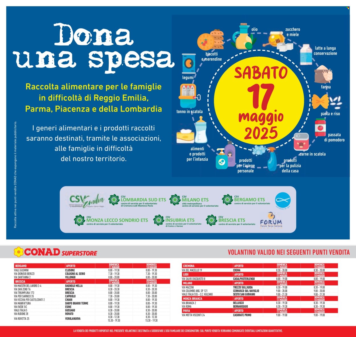 Volantino Conad Superstore - 7/5/2025 - 20/5/2025. Pagina 1
