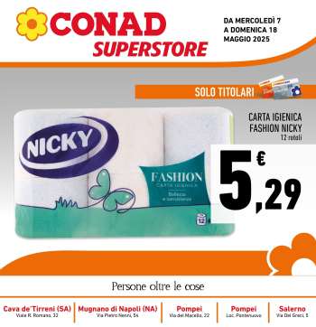 Volantino Conad Superstore - 7/5/2025 - 18/5/2025.