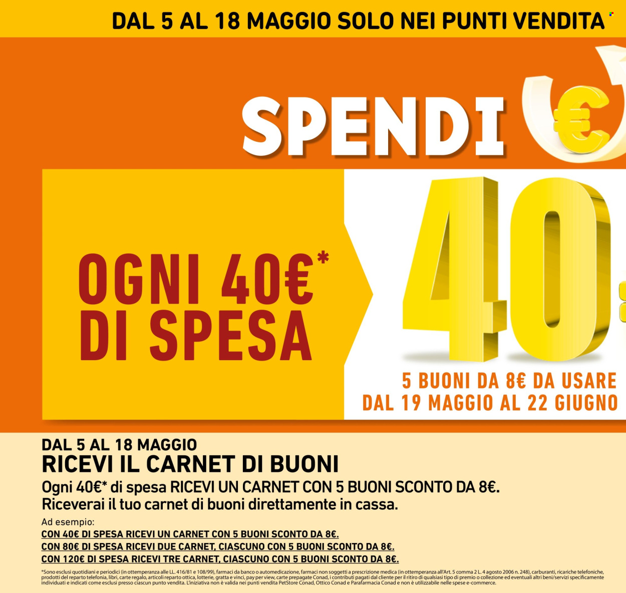 Volantino Conad - 7/5/2025 - 20/5/2025. Pagina 1