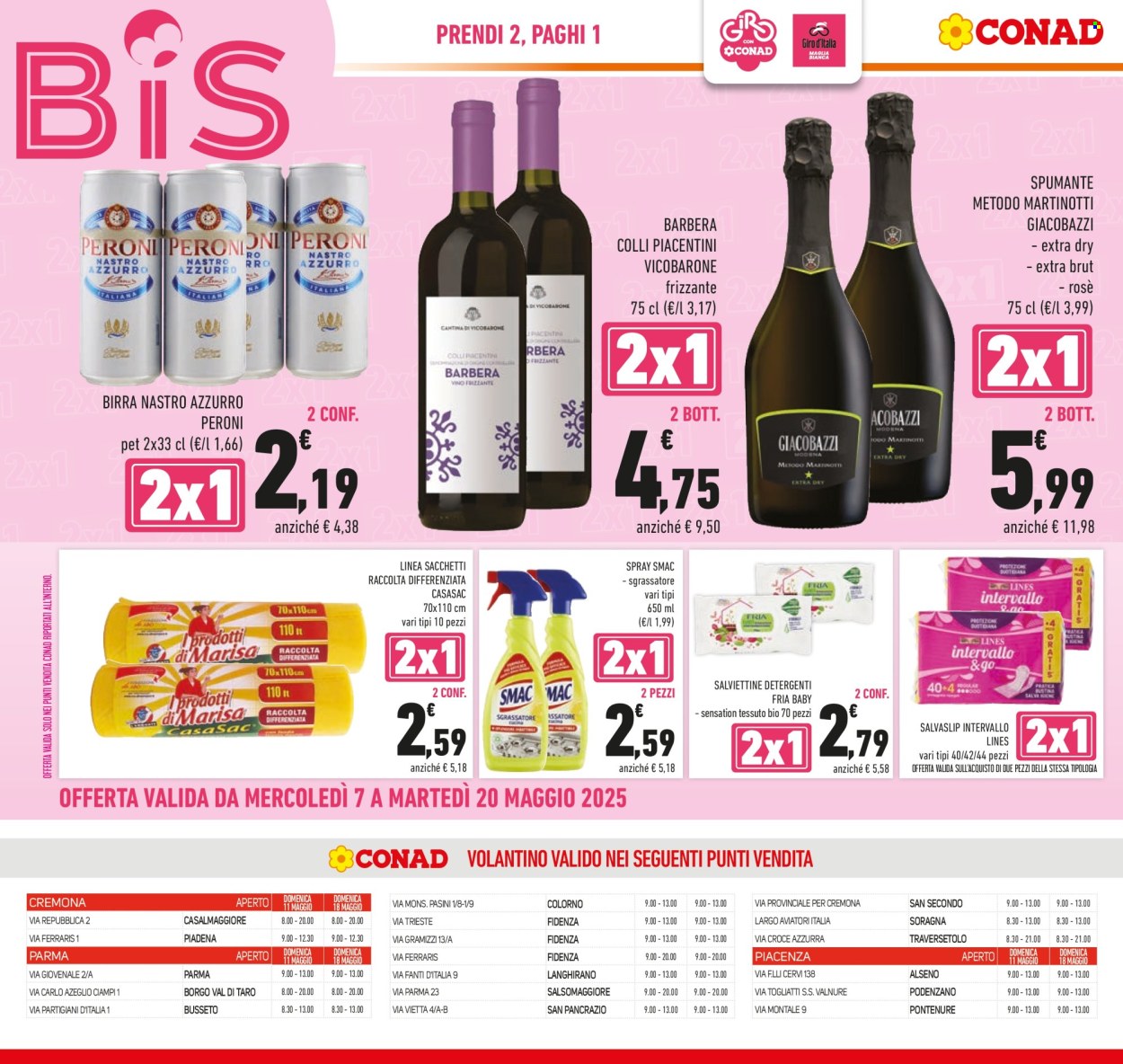 Volantino Conad - 7/5/2025 - 20/5/2025. Pagina 1