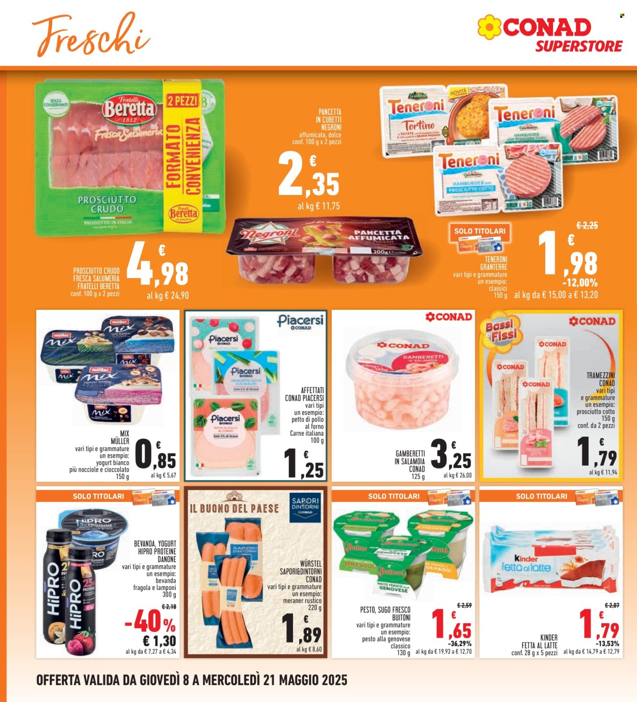 Volantino Conad - 8/5/2025 - 21/5/2025. Pagina 1