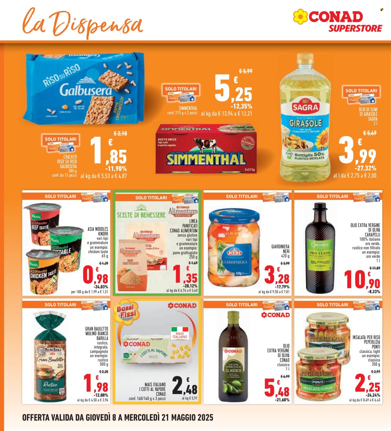 Volantino Conad - 8/5/2025 - 21/5/2025. Pagina 1