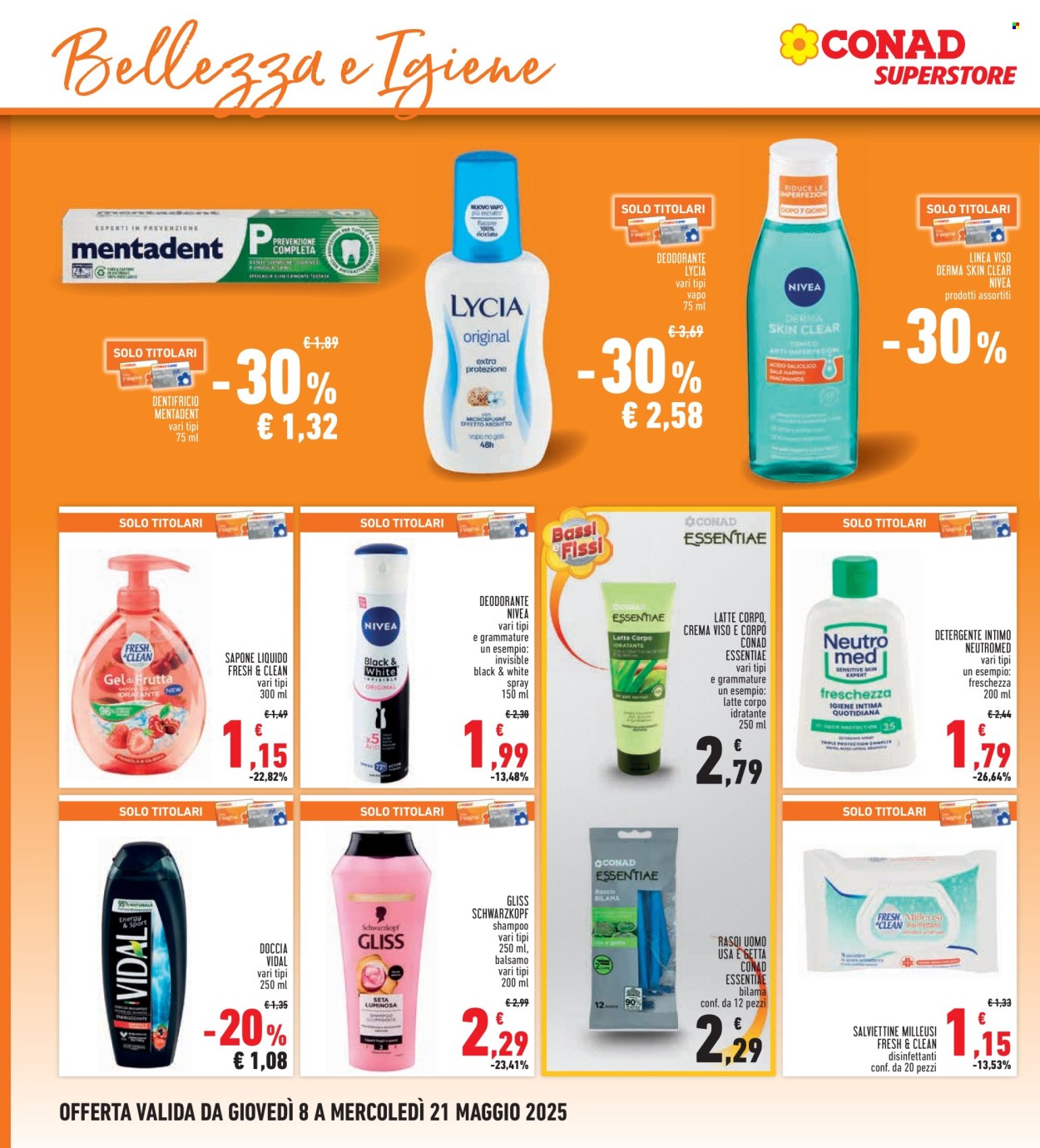 Volantino Conad - 8/5/2025 - 21/5/2025. Pagina 1