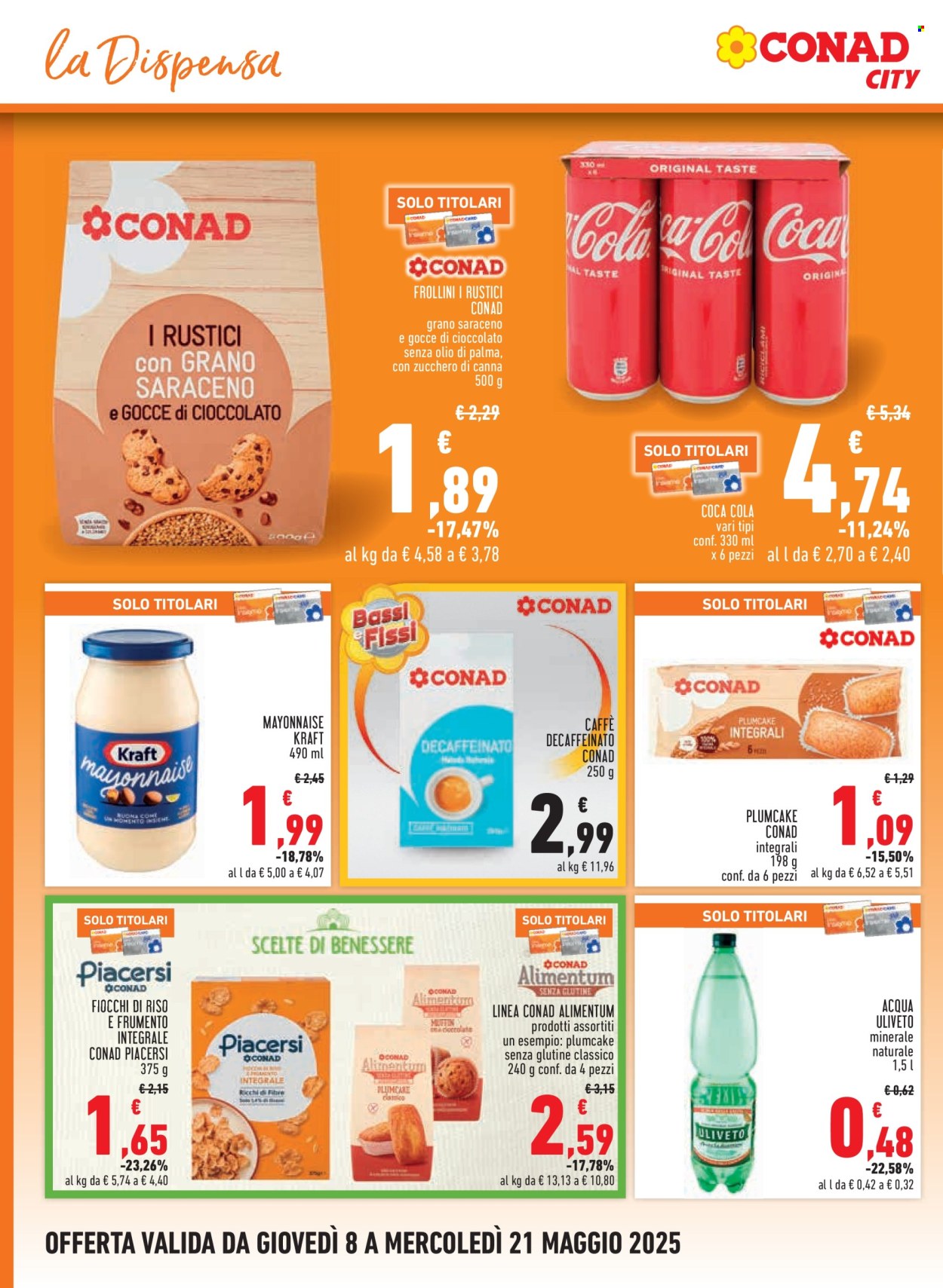 Volantino Conad - 8/5/2025 - 21/5/2025. Pagina 1