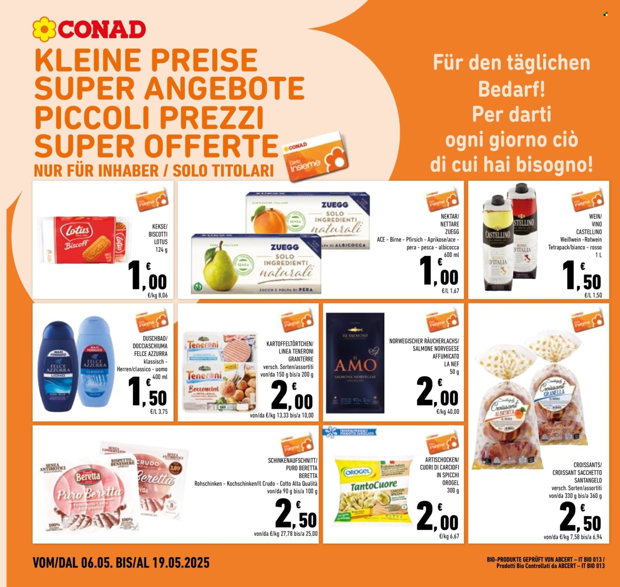 Volantino Conad - 6/5/2025 - 19/5/2025. Pagina 1