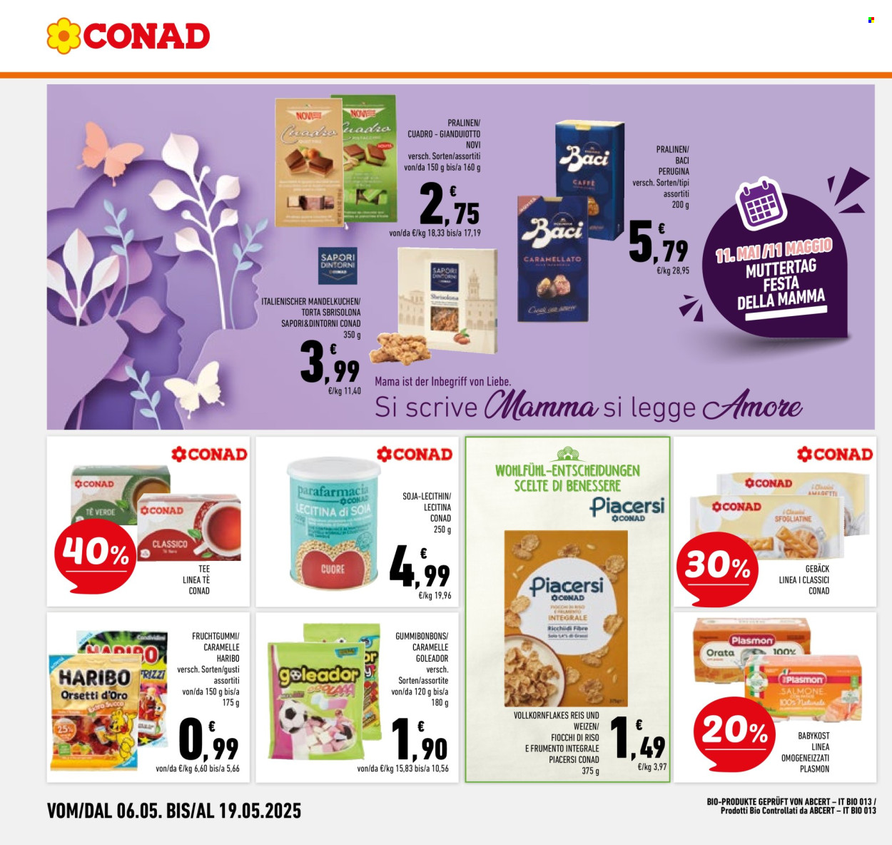 Volantino Conad - 6/5/2025 - 19/5/2025. Pagina 1