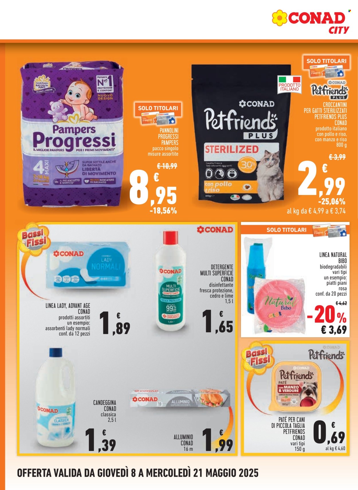 Volantino Conad - 8/5/2025 - 21/5/2025. Pagina 1