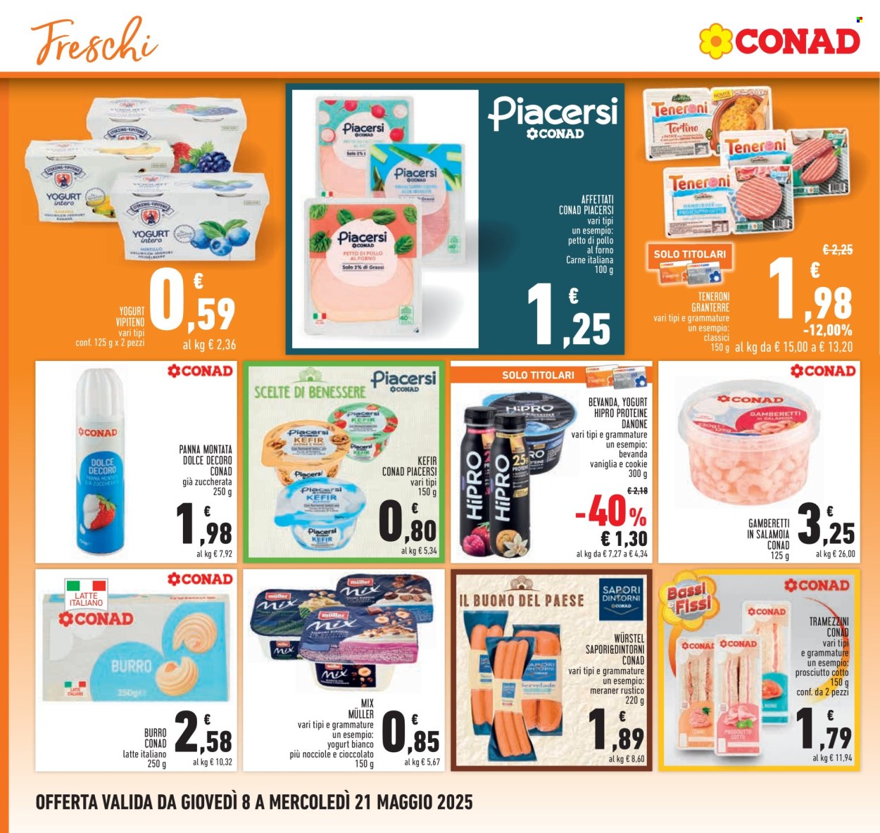 Volantino Conad - 8/5/2025 - 21/5/2025. Pagina 1