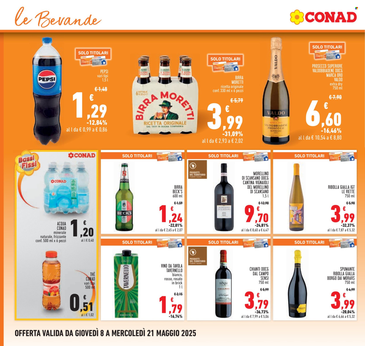 Volantino Conad - 8/5/2025 - 21/5/2025. Pagina 1
