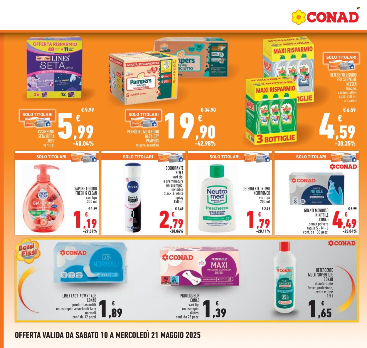 Volantino Conad - 10/5/2025 - 21/5/2025. Pagina 1