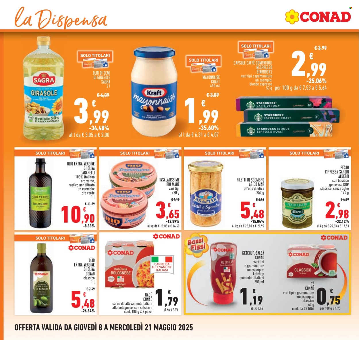 Volantino Conad - 8/5/2025 - 21/5/2025. Pagina 1