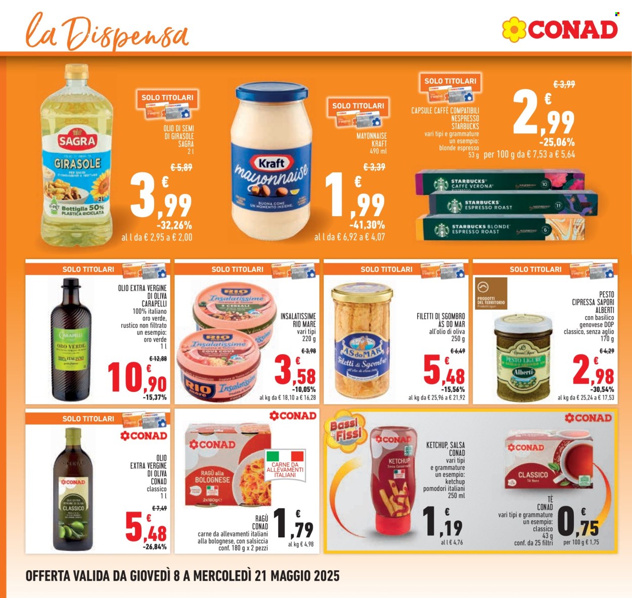 Volantino Conad - 8/5/2025 - 21/5/2025. Pagina 1
