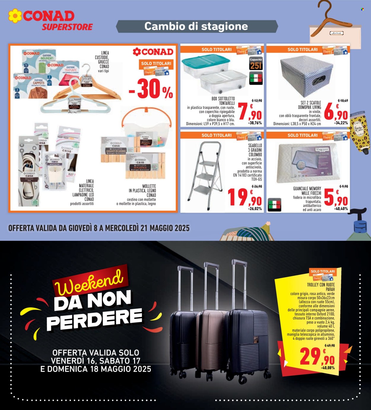 Volantino Conad - 8/5/2025 - 21/5/2025. Pagina 1