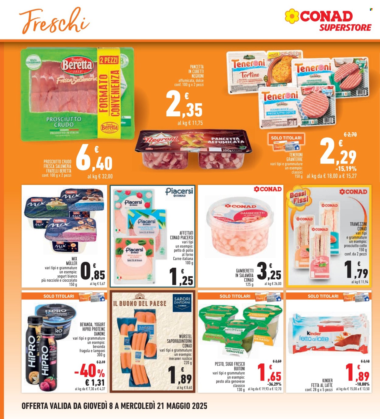 Volantino Conad - 8/5/2025 - 21/5/2025. Pagina 1