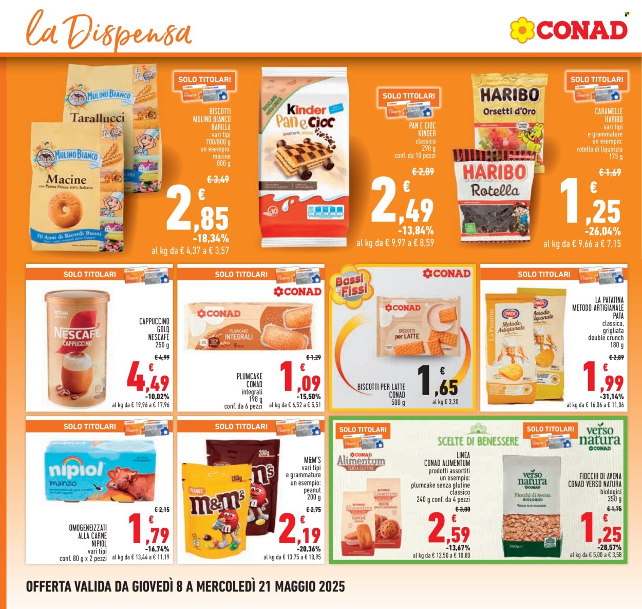 Volantino Conad - 8/5/2025 - 21/5/2025. Pagina 1