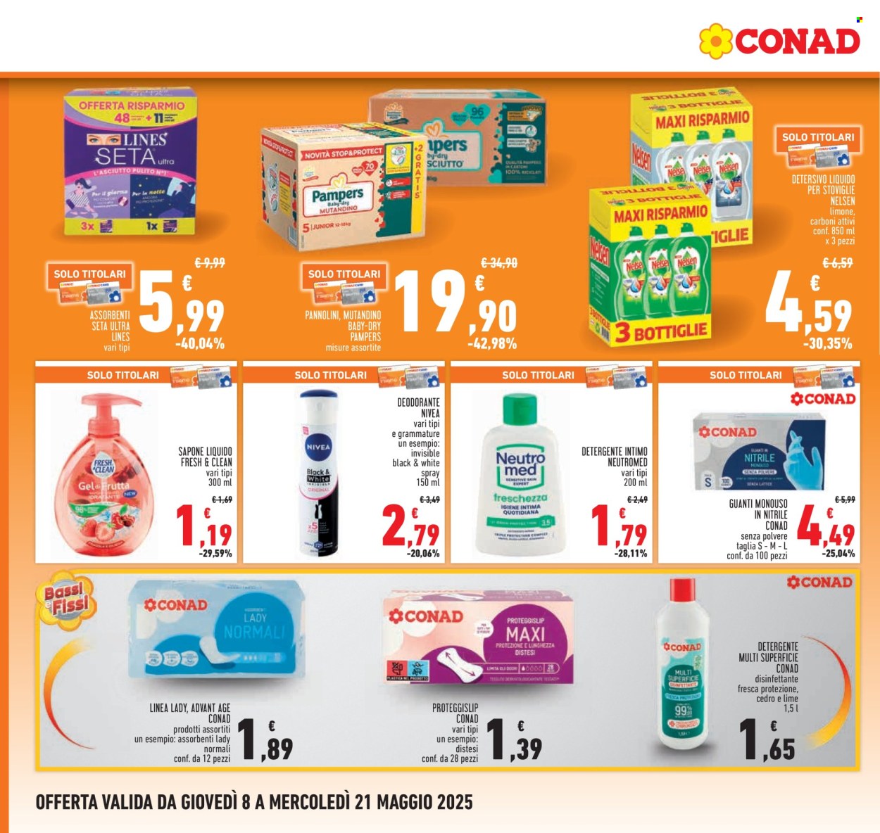Volantino Conad - 8/5/2025 - 21/5/2025. Pagina 1