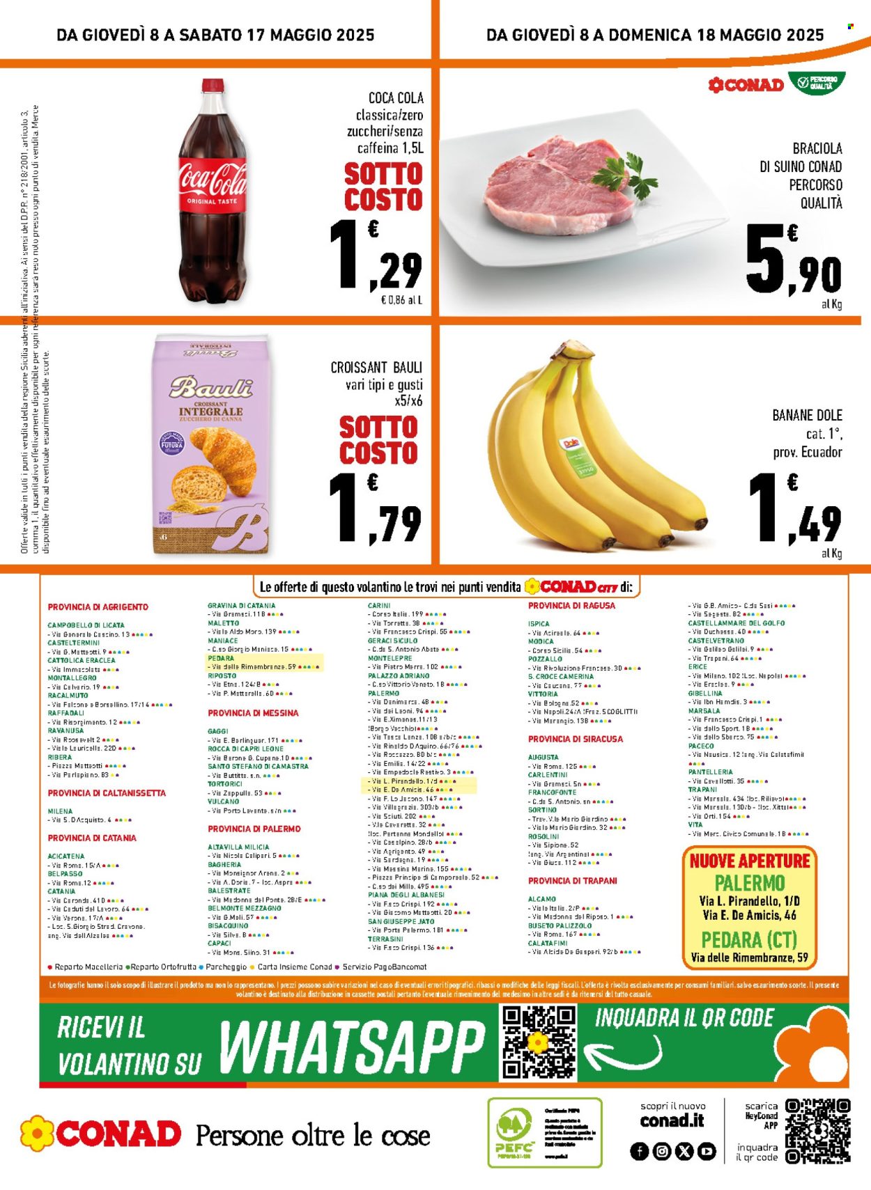 Volantino Conad - 8/5/2025 - 17/5/2025. Pagina 1