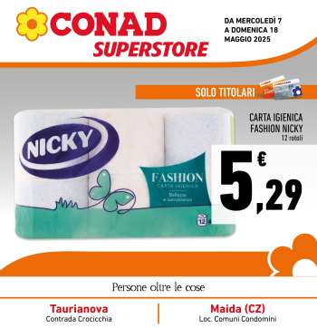 Volantino Conad Superstore - 7/5/2025 - 18/5/2025.