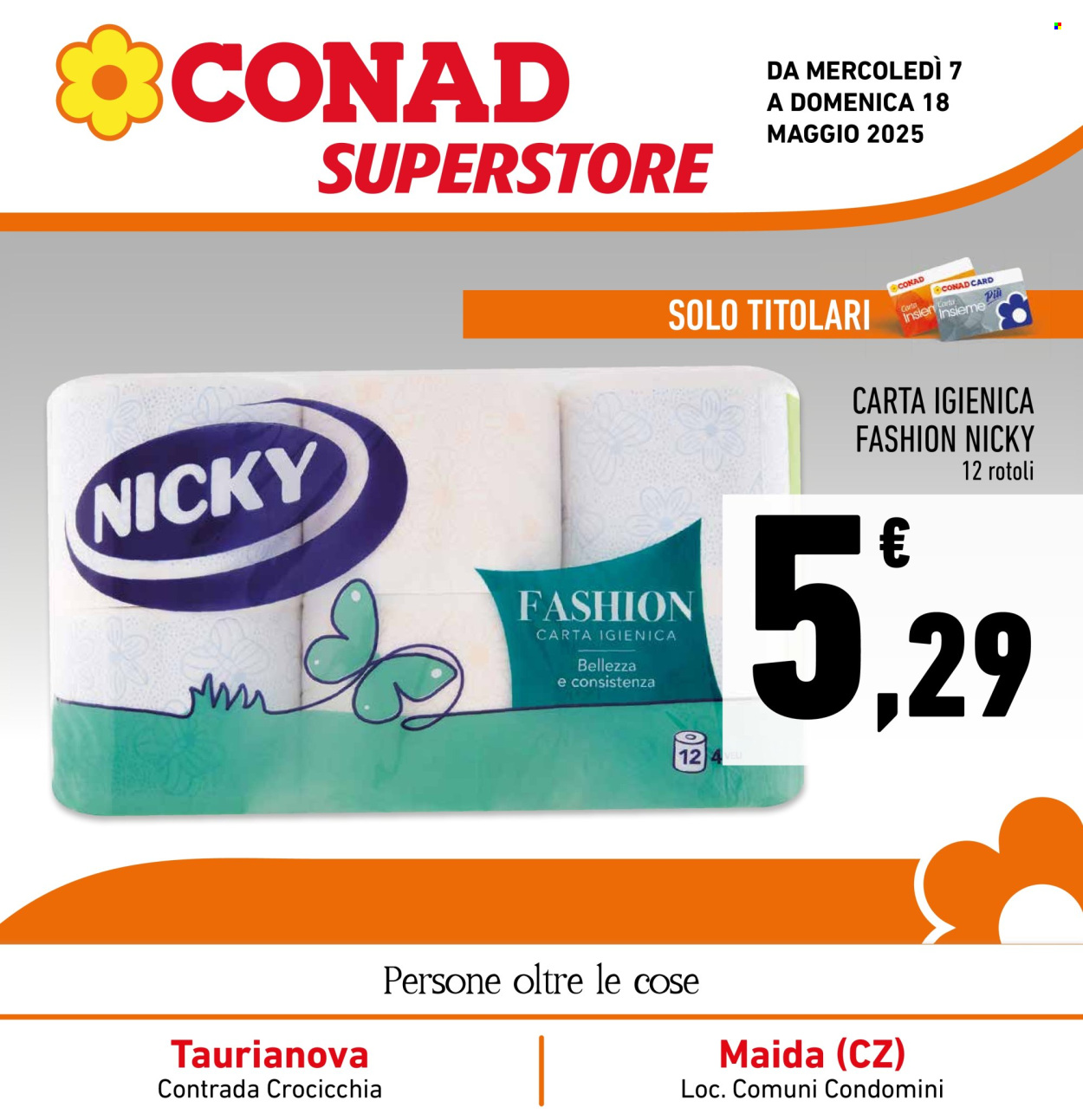 Leták Conad Superstore - 7.5.2025 - 18.5.2025. Strana 1