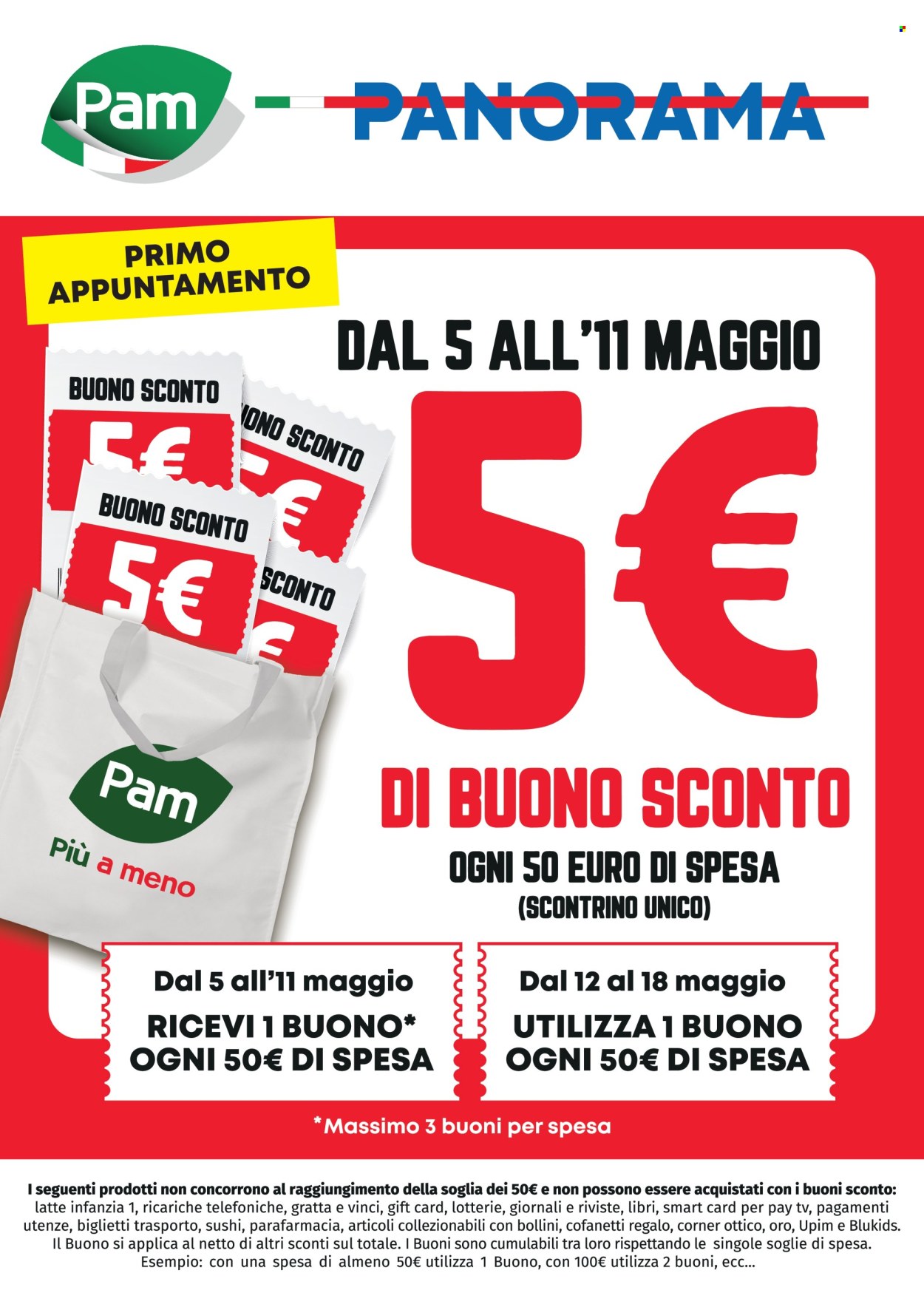 Volantino Pam Panorama - 5/5/2025 - 11/5/2025. Pagina 1