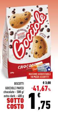 Biscotti Gocciole Pavesi