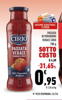 CIRIO PASSATA VERACE