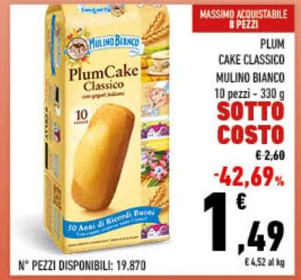 Plum Cake Classico Mulino Bianco