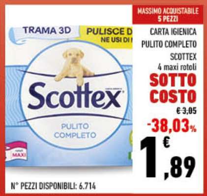 Carta Igienica Pulito Completo Scottex