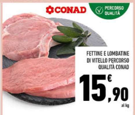 Fettine e Lombatine di Vitello Percorso Qualità Conad