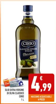 OLIO EXTRA VERGINE DI OLIVA CLASSICO CIRIO