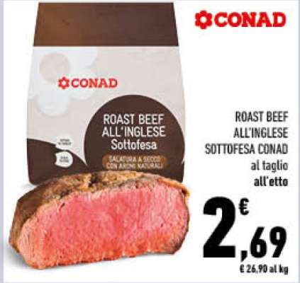 Roast Beef all'Inglese Sottofesa Conad
