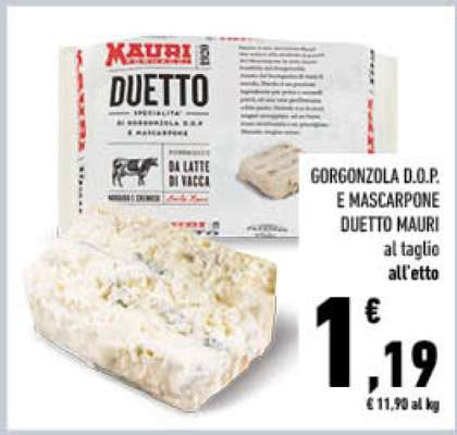 GORGONZOLA D.O.P. E MASCARPONE DUETTO MAURI
