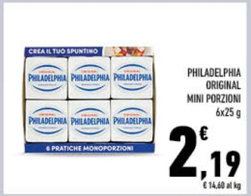 PHILADELPHIA ORIGINAL MINI PORZIONI