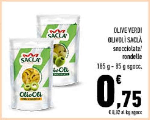 OLIVE VERDI OLIVOLÌ SACLÀ