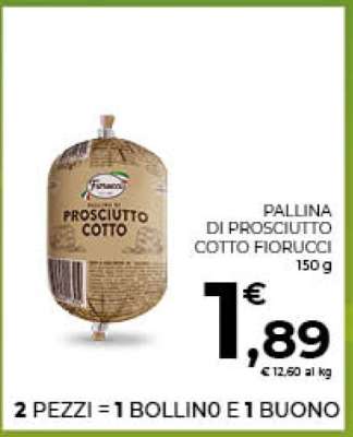 PALLINA DI PROSCIUTTO COTTO FIORUCCI