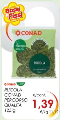 Rucola Conad Percorso Qualità