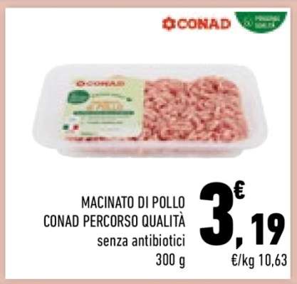 MACINATO DI POLLO CONAD PERCORSO QUALITÀ