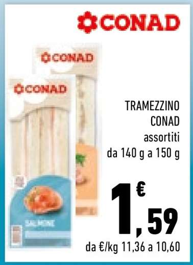 TRAMEZZINO CONAD assortiti