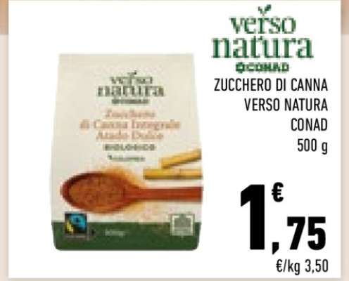 ZUCCHERO DI CANNA VERSO NATURA