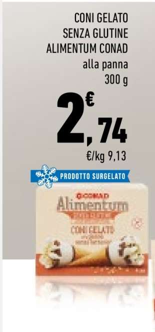 CONI GELATO SENZA GLUTINE ALIMENTUM CONAD