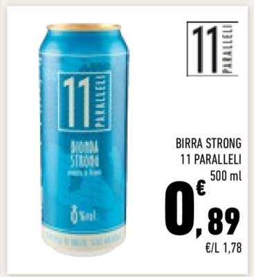 BIRRA STRONG 11 PARALLELI