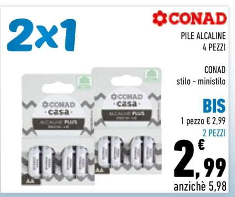PILE ALCALINE 4 PEZZI