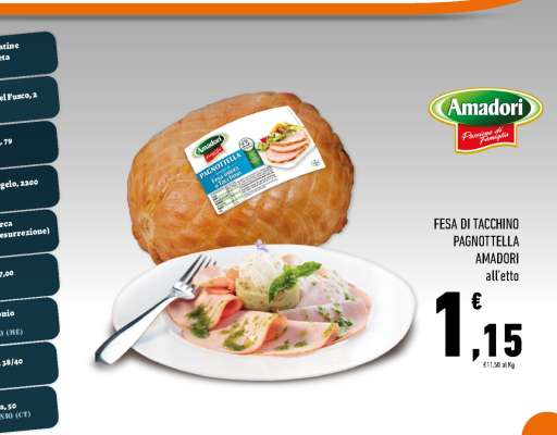Fesa di Tacchino Pagnotella Amadori
