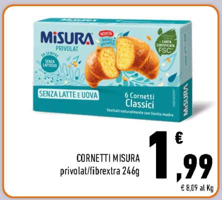 CORNETTI MISURA privolat/fibrextra 246g
